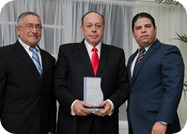 Jhonny Tactuk, Arq. Daniel Matías y el representante del ministerio de Turismo  Fco. Javier Almonte